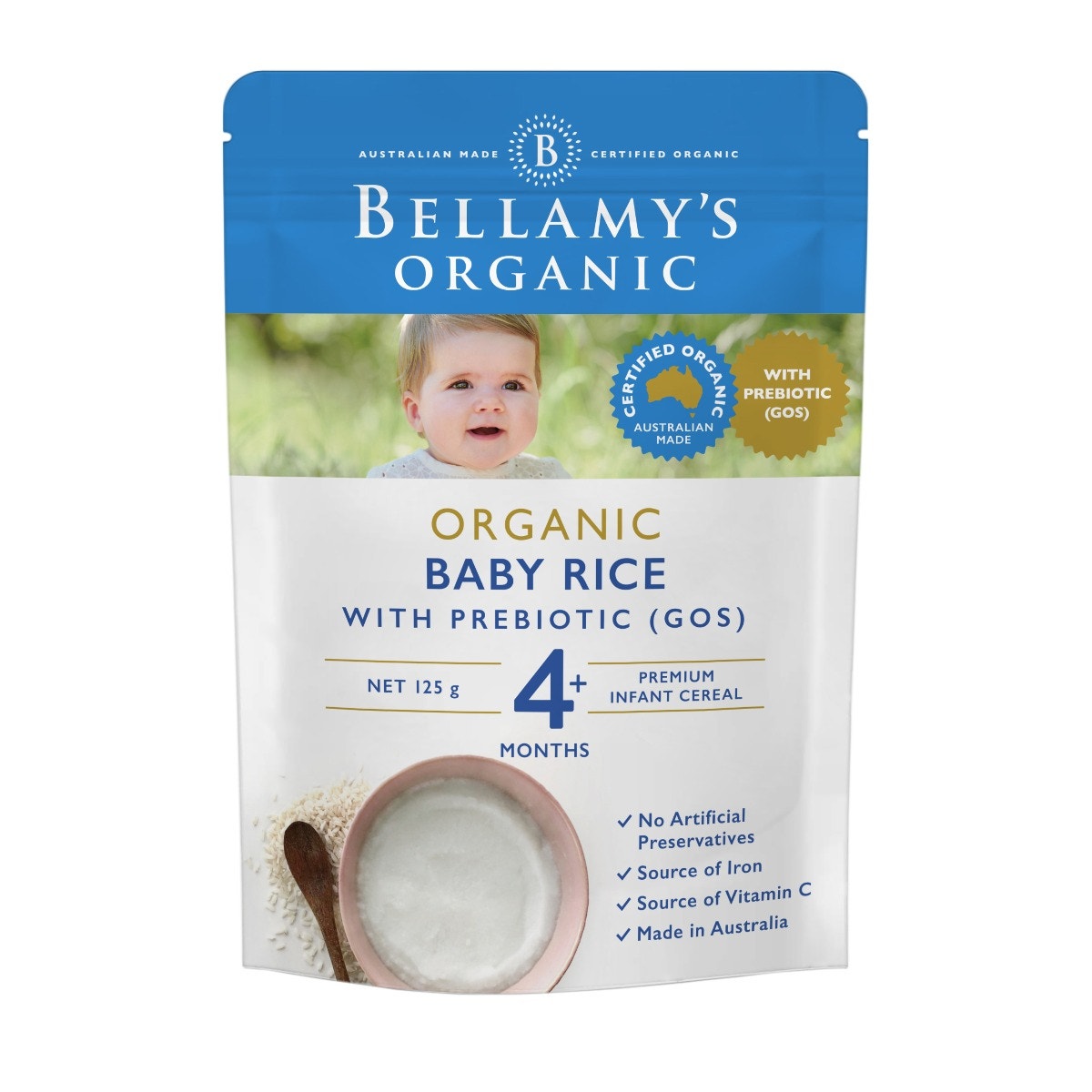 Organic infant shop rice cereal