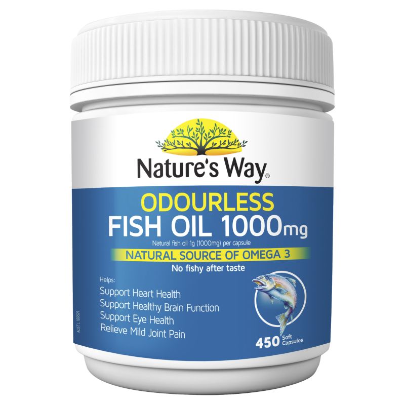Nature s Way Odourless Fish Oil 1000mg Cap X 450 Buy Online in Australia Pharmacy Online