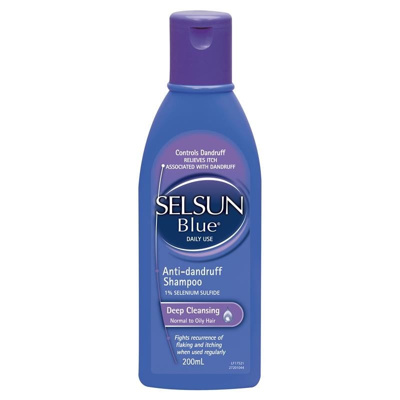 Selsun Blue Anti Dandruff Shampoo Deep Cleansing 200ml Buy Online in Australia Pharmacy Online